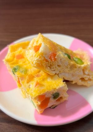 【離乳食後期～】レンジで簡単卵焼き-レシピのメイン写真