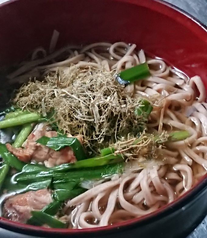 温かいにしん蕎麦みたいなサバ缶の蕎麦-レシピのメイン写真