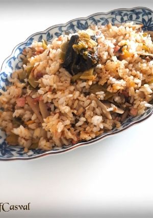 高菜とゴボウの和風チャーハン-レシピのメイン写真