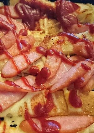 余ったパンの耳でチーズマヨグラタン風♪-レシピのメイン写真