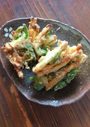タラの芽とさつまいものかき揚げ-レシピのメイン写真