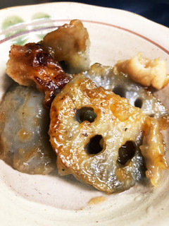 鶏皮とレンコンの簡単おかず-レシピのメイン写真