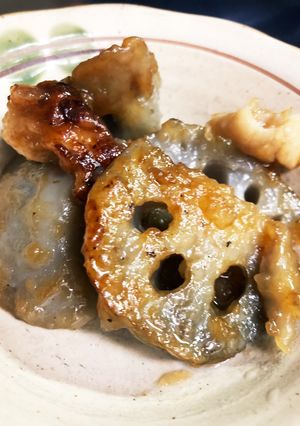 鶏皮とレンコンの簡単おかず-レシピのメイン写真