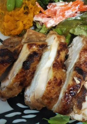 鶏ムネの漬け込みしっとりグリル-レシピのメイン写真
