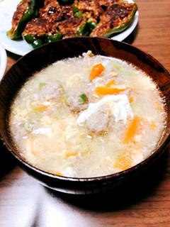 中華風 肉団子と卵のスープ-レシピのメイン写真