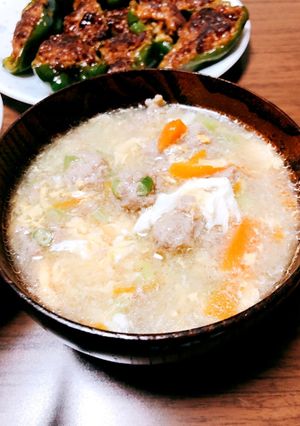 中華風 肉団子と卵のスープ-レシピのメイン写真
