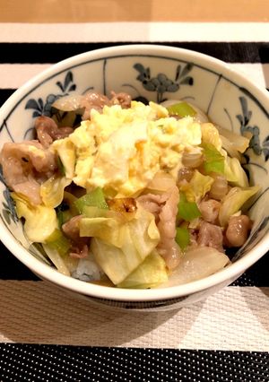 豚こまタルタル丼-レシピのメイン写真