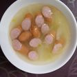 玉ねぎとウインナーの薬膳スープ