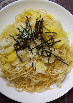 キャベツとしらすのスパゲッティー-レシピのメイン写真
