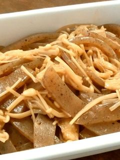 お腹のお掃除!こんにゃくとえのきの常備菜-レシピのメイン写真