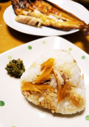 大好き！ホッケで魚飯おにぎり(゜)))<-レシピのメイン写真