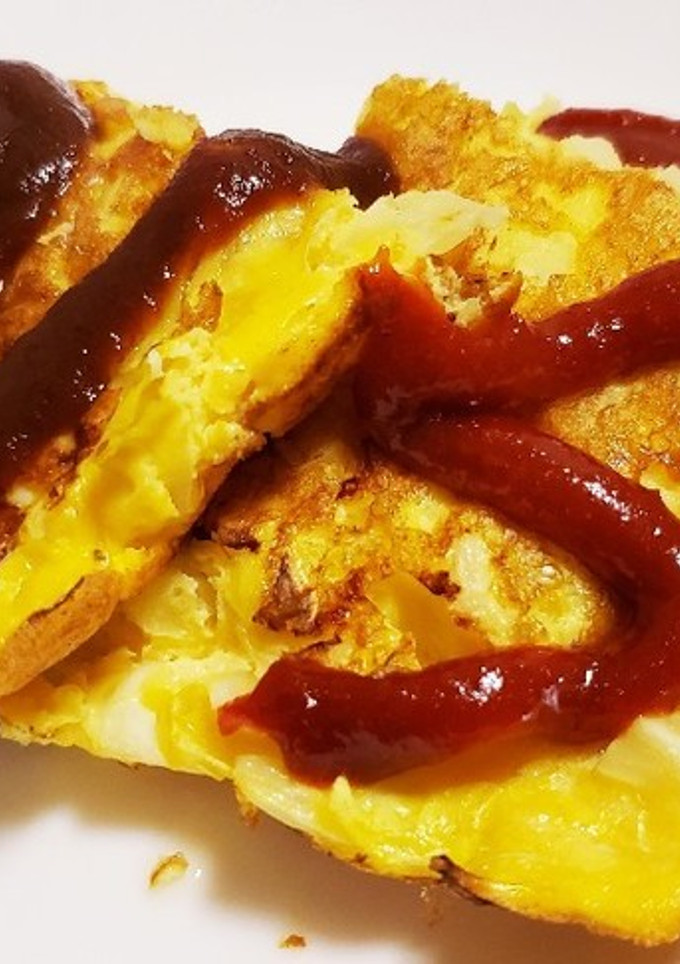 超簡単！お好み焼き？オムレツ？おかず-レシピのメイン写真