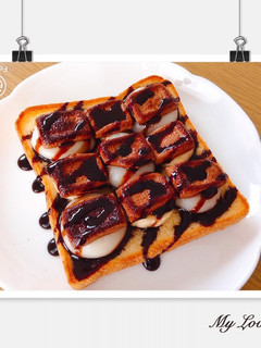 簡単♡白玉チョコバナナトースト♡-レシピのメイン写真