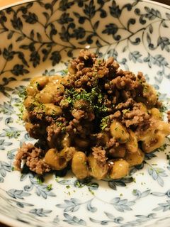 毎日の納豆●納豆&ミンチ炒めのトッピング-レシピのメイン写真