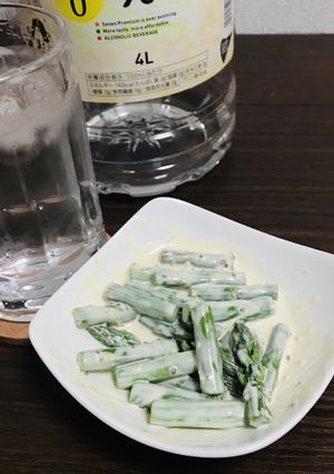 アスパラガスの粒マスタードマヨ和え-レシピのメイン写真