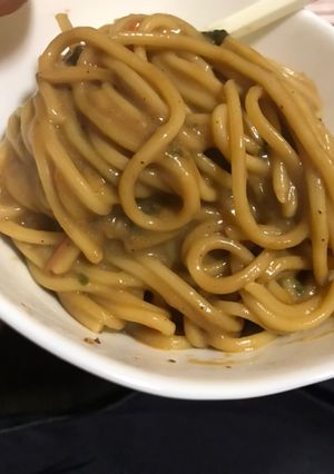 新作男メシ（炊飯器でカレースープパスタ）-レシピのメイン写真