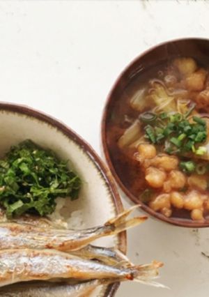 炒め白菜の赤だし味噌汁-レシピのメイン写真