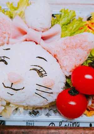 ディズニー マリーちゃん キャラ弁♪♪-レシピのメイン写真