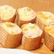 フランスパンでグラタン