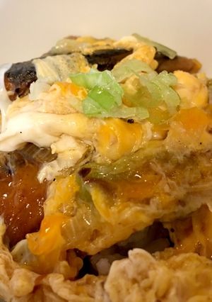 簡単楽ちん♪いわし缶の甘辛たまご丼-レシピのメイン写真