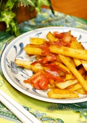 子供に人気♪ポテトとベーコンのバター醤油-レシピのメイン写真