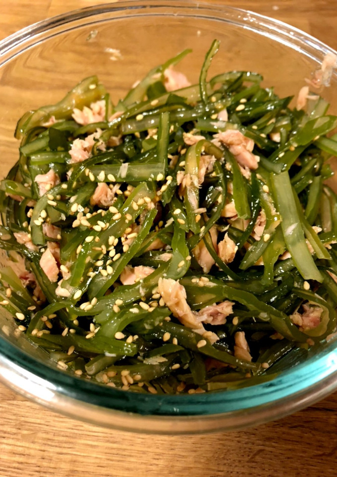 茎わかめとツナの和え物 糖質オフ-レシピのメイン写真