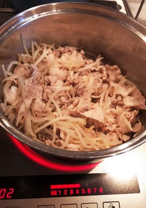 簡単！美味しい豚しゃぶもやしのポン酢がけ-レシピのメイン写真