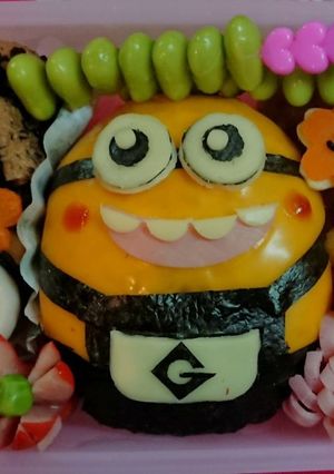 さくらが咲いたよ⭐ミニオンのキャラ弁⭐-レシピのメイン写真