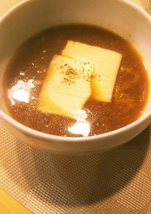 洗い物も簡単に！カレー鍋そのまんまスープ-レシピのメイン写真