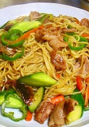 アッと驚くこの組合せ！きゅうり焼きそば-レシピのメイン写真