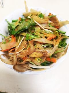 ごぼうと水菜のサラダ-レシピのメイン写真