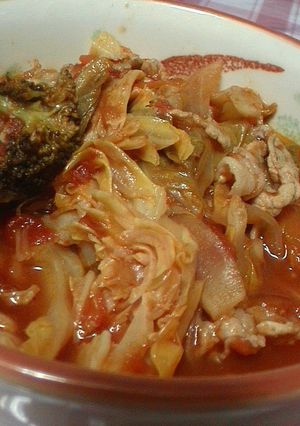 春キャベツとブロッコリ－のトマト煮☆-レシピのメイン写真