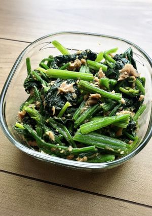 ほうれん草のツナ胡麻和え-レシピのメイン写真