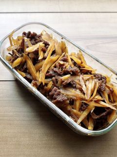 煮るだけ簡単♪牛肉と牛蒡の時雨煮-レシピのメイン写真