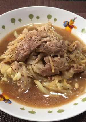 豚肉と野菜の醤油風味!(^^)!-レシピのメイン写真