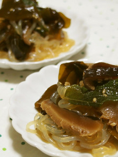 糸こんにゃくと椎茸の甘煮のサラダ♪-レシピのメイン写真