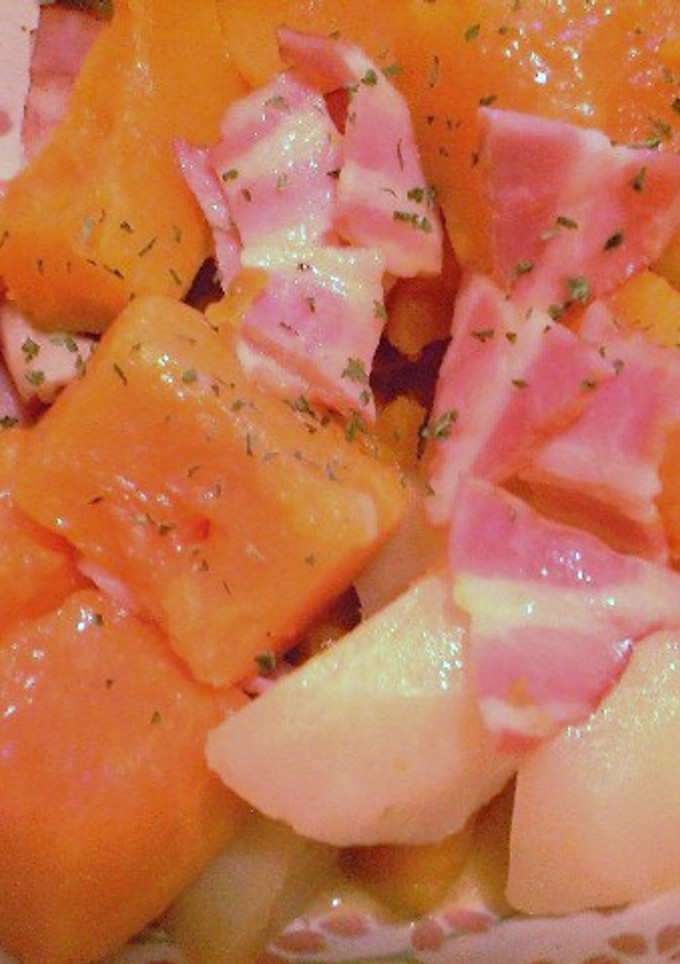 かぼちゃと新じゃがの洋風煮-レシピのメイン写真