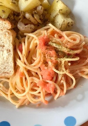 明太子スパゲティ-レシピのメイン写真