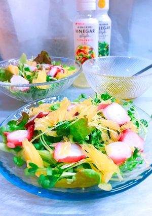たこと安政柑（柑橘）のグリーンサラダ-レシピのメイン写真