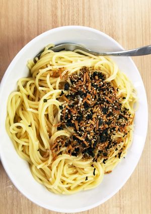 マッスルふりかけパスタ-レシピのメイン写真
