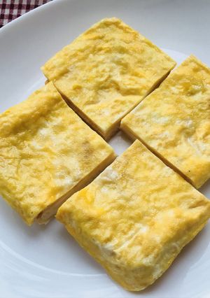 クルッとさかさま●玉子焼き/オムトースト-レシピのメイン写真