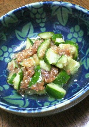 箸休めに★たたき胡瓜の梅肉和え-レシピのメイン写真