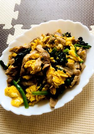☆豚バラ肉とほうれん草のオイ麺つゆ炒め～-レシピのメイン写真