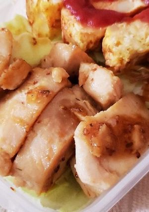 超簡単！サラダチキンのハニーマスタード焼-レシピのメイン写真