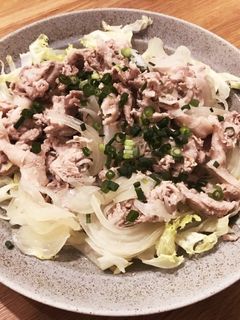 豚肉と玉ねぎの温しゃぶ!-レシピのメイン写真