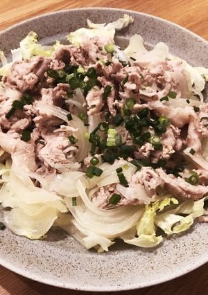 豚肉と玉ねぎの温しゃぶ！-レシピのメイン写真