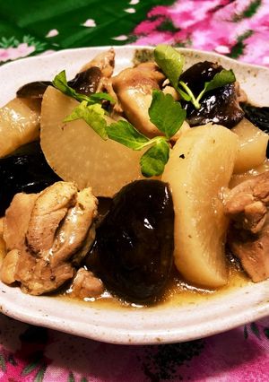トロ旨！大根と鶏モモ肉・干椎茸の餡掛旨煮-レシピのメイン写真