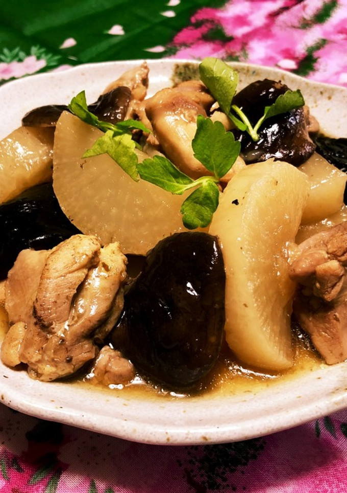 トロ旨！大根と鶏モモ肉・干椎茸の餡掛旨煮-レシピのメイン写真