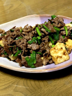 牛肉と豆腐のオイスター炒め-レシピのメイン写真