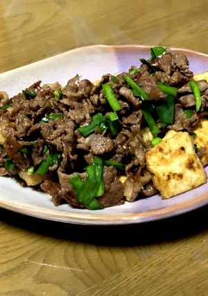 牛肉と豆腐のオイスター炒め-レシピのメイン写真